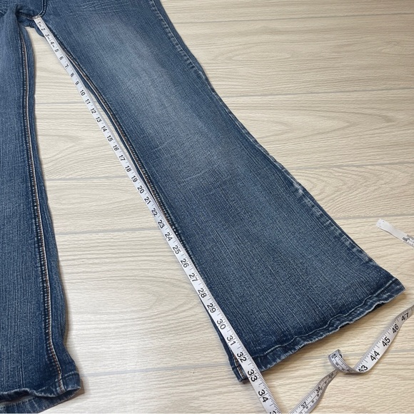 Mudd Jeans Vintage Y2K 2000’s Low Rise Bootcut Blue Denim Jeans Size Junior’s 13 - Picture 11 of 13